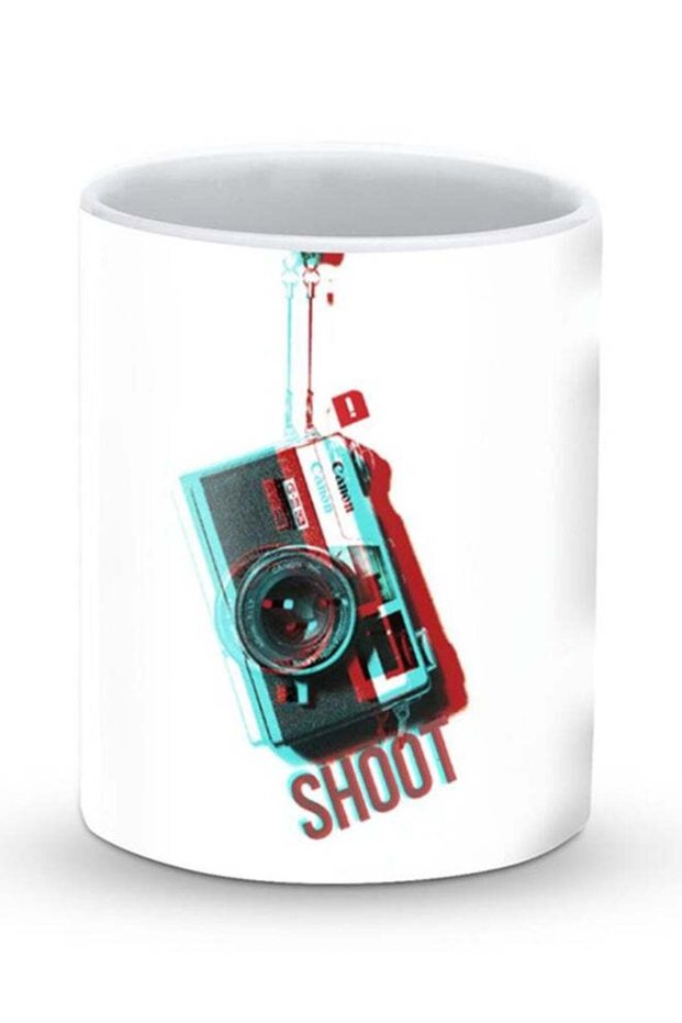 Premium Shoot Designer Mug White/Red/Black
