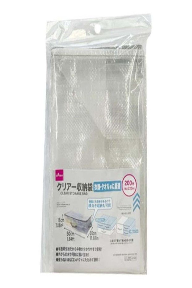 Daiso Clear Storage Bag (50Cm X 30Cm X 18Cm)
