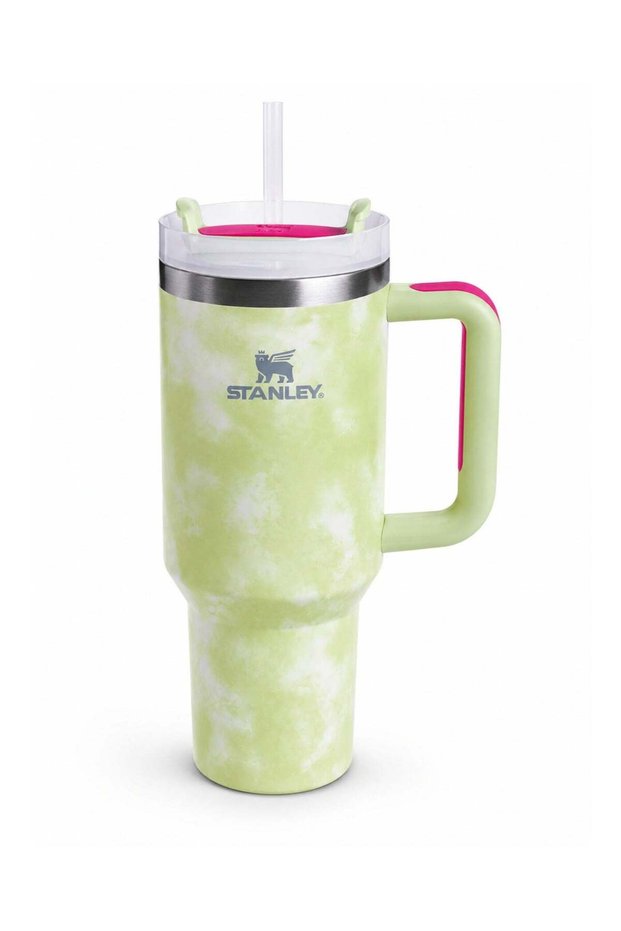 Stanley Quencher H2.0 FlowState 40oz Stainless Steel Tumbler With Handle & Straw Vacuum Insulated Travel Mug Green