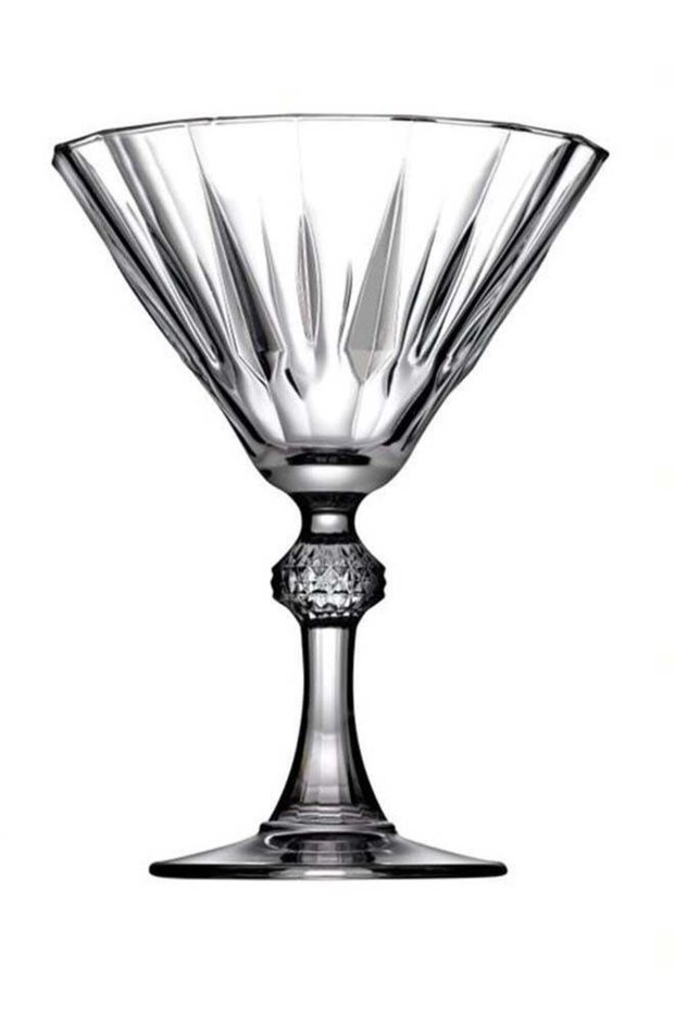 6-Piece Diamond Stemware Glass Set Clear 6x238ml