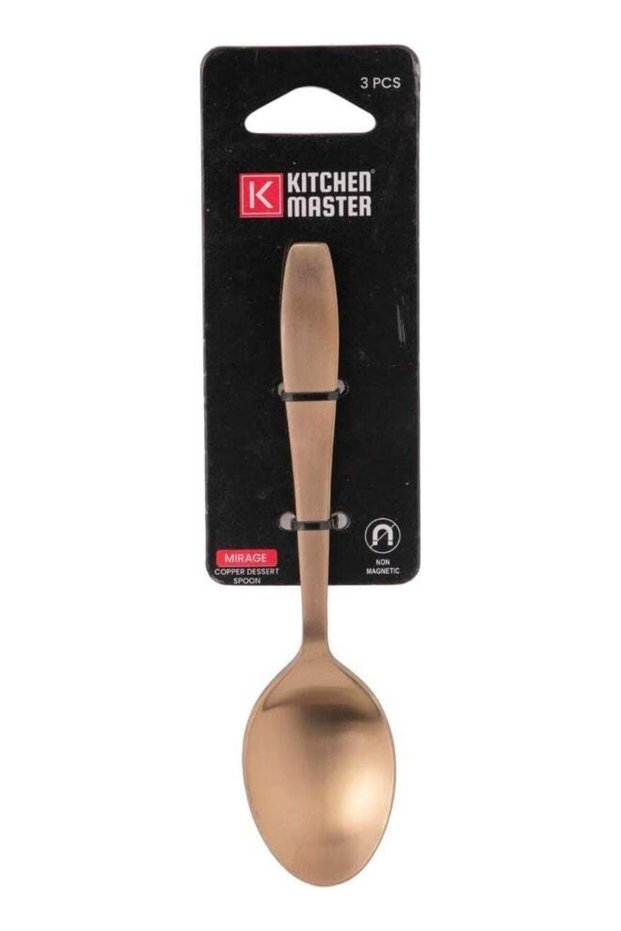 KITCHEN MASTER COPPER DESSERT SPOON 3PC PACK - MIRAGE