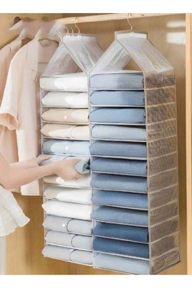 12-Shelf Closet Hanging Storage Shelves