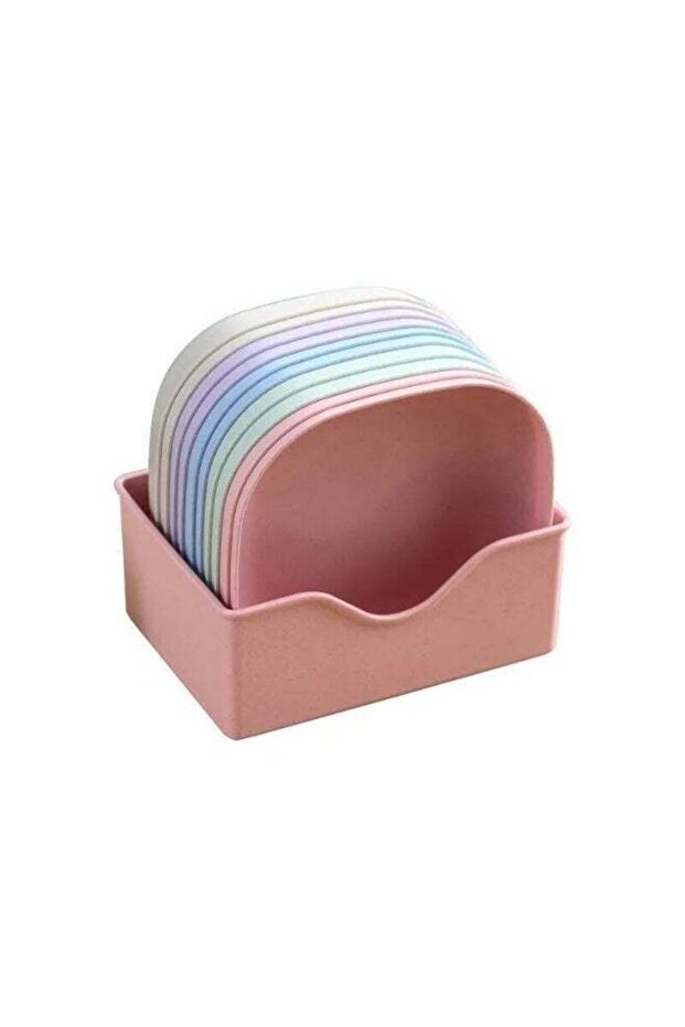 10PCS Plastic Dish Appetizer Plates,Dessert Salad Plates ,Small Serving Cake Dessert Plates not bre
