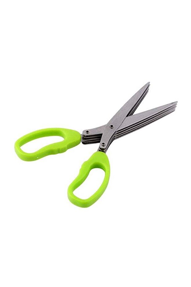 5 Shears Blade Cut Shredding Scissor Green