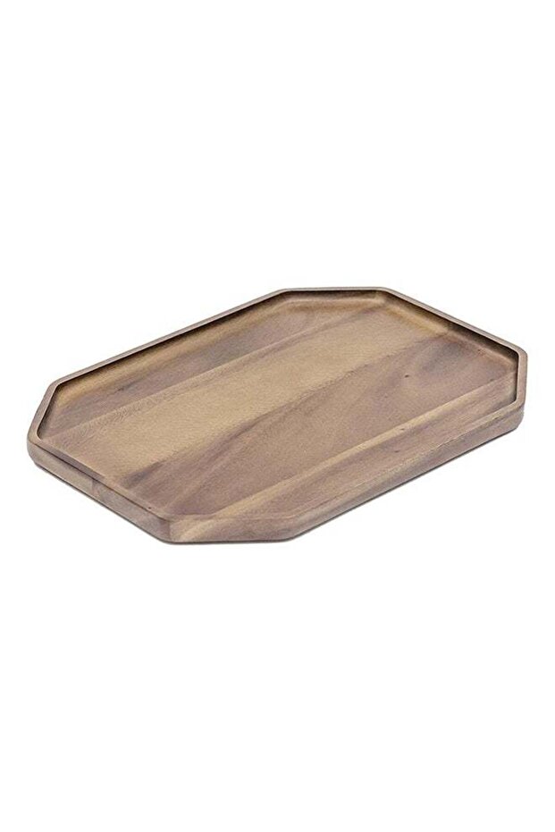 Premium Natural Acacia Wood Rectangular Platter and Serving Tray for Kitchens and Restaurants, Vers