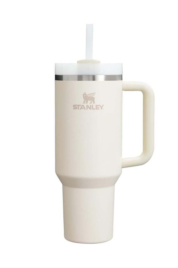Stanley Quencher H2.0 FlowState Stainless Steel Vacuum Insulated Tumbler with Lid and Straw for Water, Iced Tea or Coffee, Smoothie and More, Rose Quartz, 40 oz Stainless Steel 32x15x 10cm