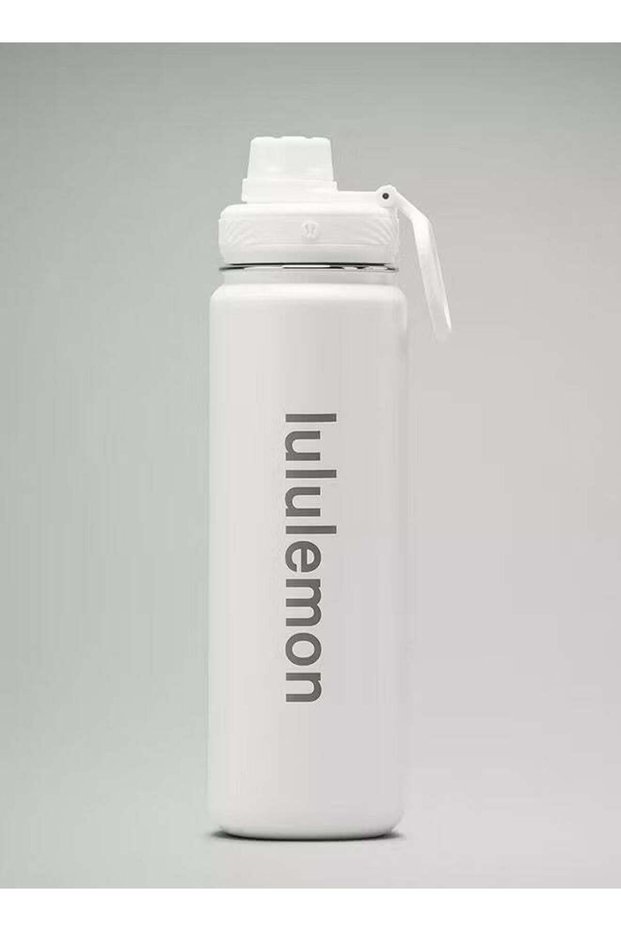 lululemonStainless steel sports vacuum insulated water bottle, suitable for holding water, iced tea, hot tea, etc., with a capacity of 710 milliliters