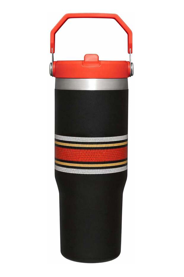 Adventure Varsity Iceflow™ Flip Straw 30oz Tumbler (Black Mesh)