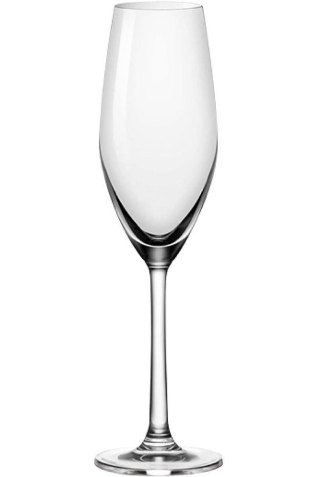 Ocean Sante Flute Champagne Glass, 210Ml, Set Of 6, Clear, 026F07, Champagne Flutes, Champagne Glasses, Sparkling Wine Flutes, Tulips Glasses, Couple Glass