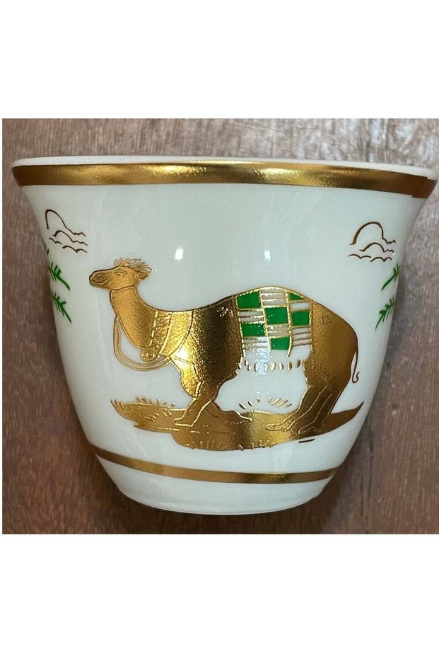 12 -Piece Arabic Coffee Cup Set Gahwa cup with Camel photo30centimeter