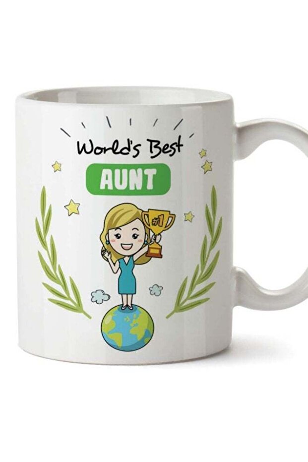 Aunt Mug – "World's Best Aunt" - Coffee Mug for Breakfast Birthday Presents for Aunts