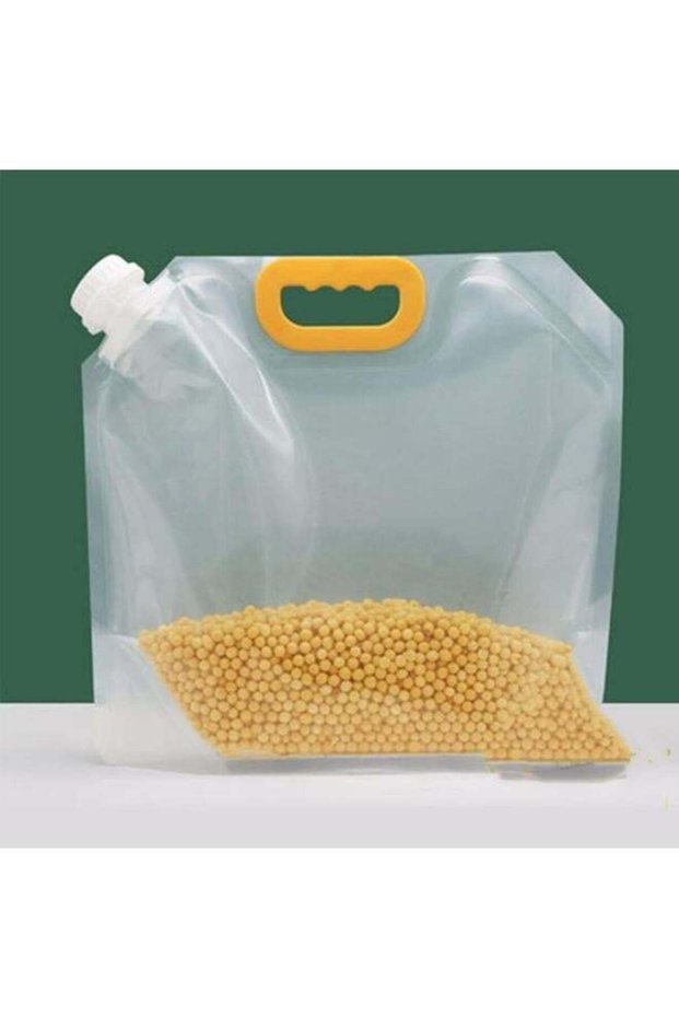 Clear Grain Storage Suction Bags, Stand Up Sealed Odor-Resistant Packaging Bags for Multipurpose Storage