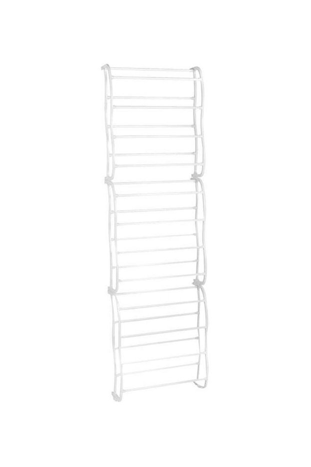 Over The Door Shoe Organizer Rack White