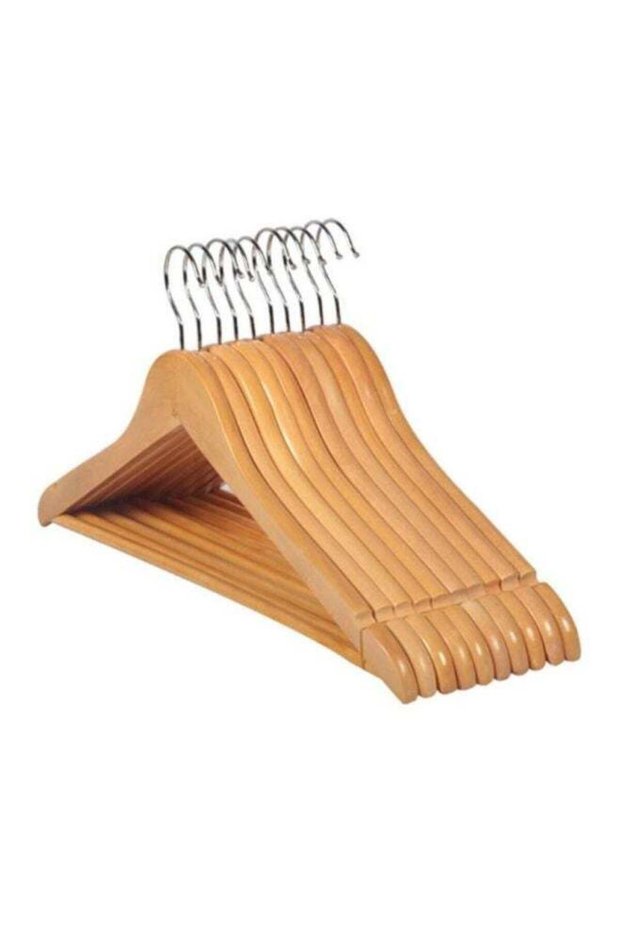 10-Piece Cloth Hanger Beige