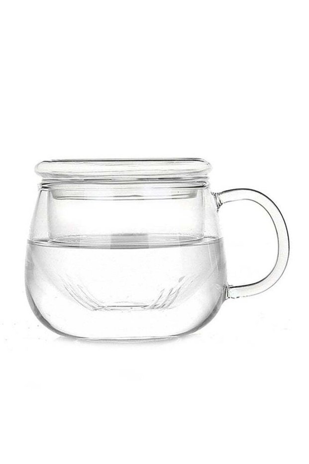 Glass Tea Cup With Tea Infuser Clear