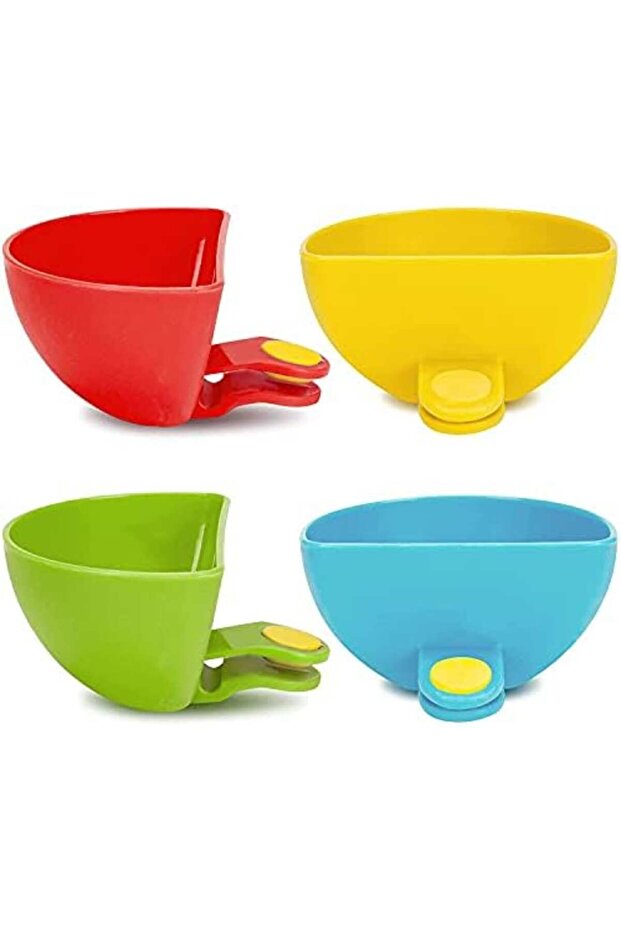 Dip Clip for Bowls Plates 4PCS Plastic Dip Clip Bowl Plate Holder Chip and Dip Serving Set Sauce Ho