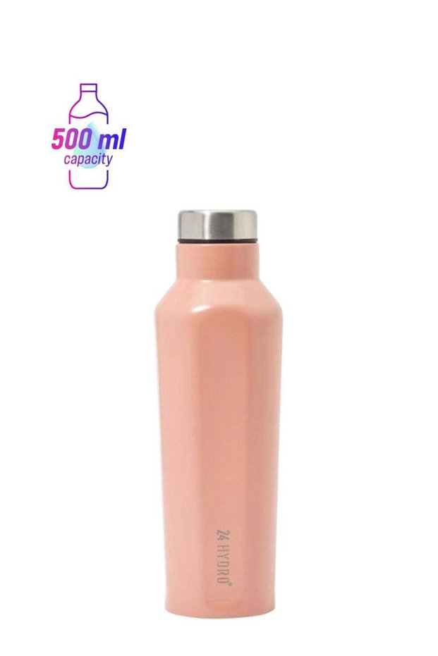 Double Walled And Vacuum Insulated Water Bottle Pink 8x8x21cm