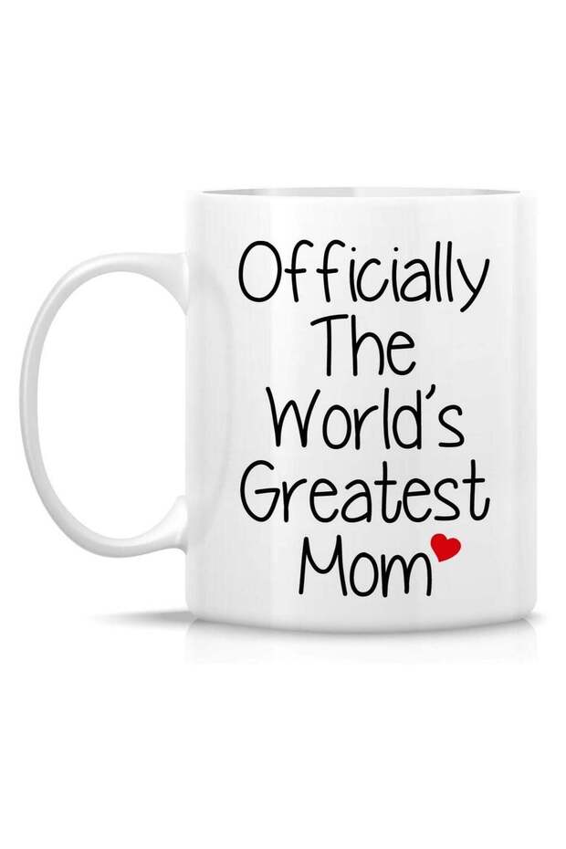 Funny Mug - Officially The World's Greatest Mom 11 Oz Ceramic Coffee Mugs - Funny, Sarcasm, Sarcastic, Motivational, Inspirational birthday gifts for mom, mum, mama, mother, mother's day gift