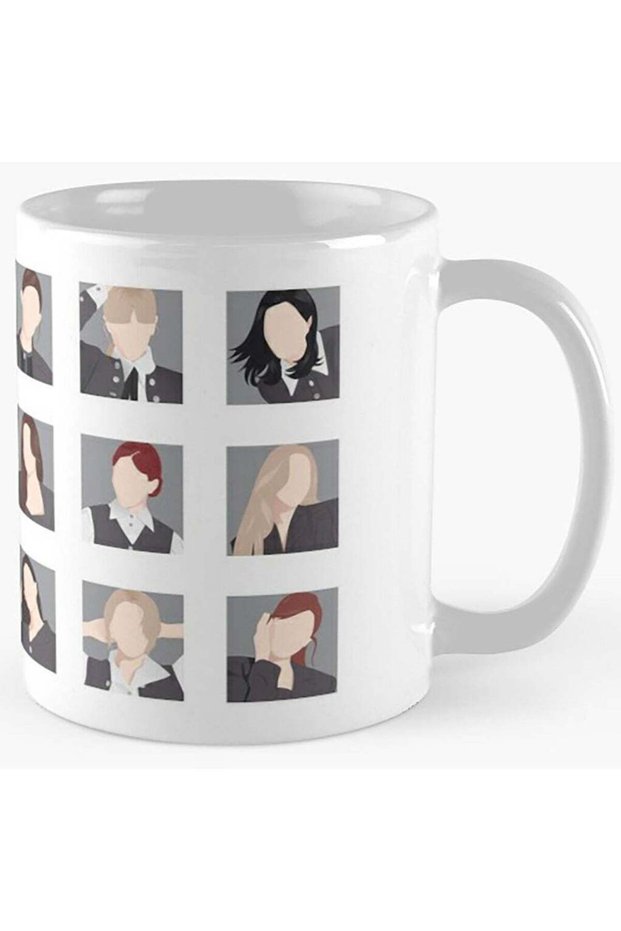 TWICE KPOP 11oz Ceramic Coffee Mug: Jihyo, Nayeon, Jeongyeon, Momo, Sana, Mina, Dahyun, Chaeyoung, Tzuyu for Fandom ONCE Merch