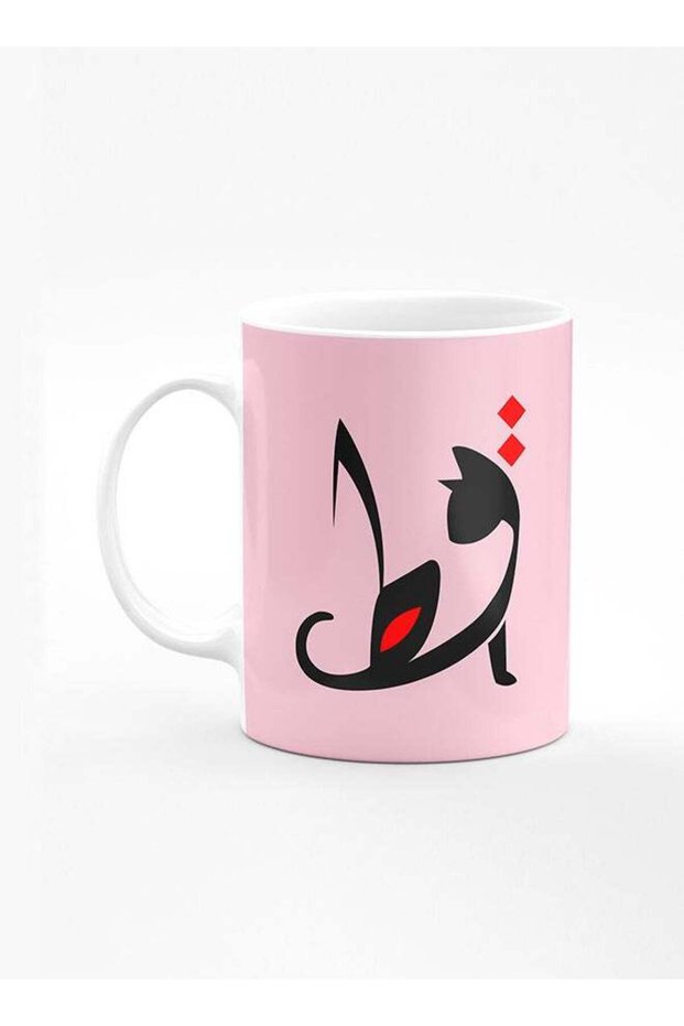 Designer Printed Coffee Mug with Heavy Duty Handle 11oz Ceramic Personalised Gift Mugs Cup [Microwave Safe & Dishwasher Proof] - Cat