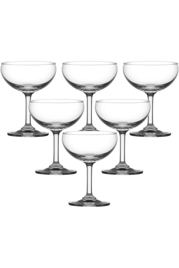 Ocean Classic Saucer Champagne Glass, 200Ml, Set Of 6, 501S07, Coupe Glass, Champagne Saucer, Cocktail Saucer, Vintage Champagne Glass