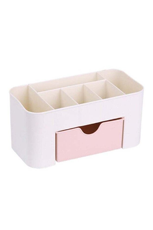 Makeup Organizer Plastic Storage Pink 2.3*1.2*1.1cm