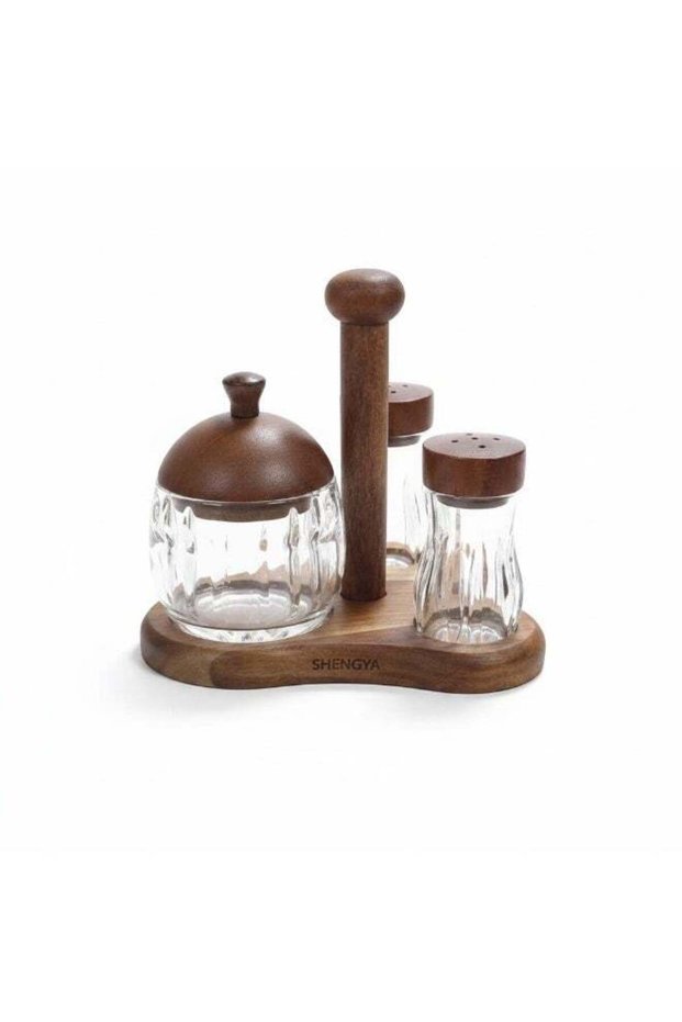 SHENGYA OIL SERVER SET WOOD WITH ACRALIC