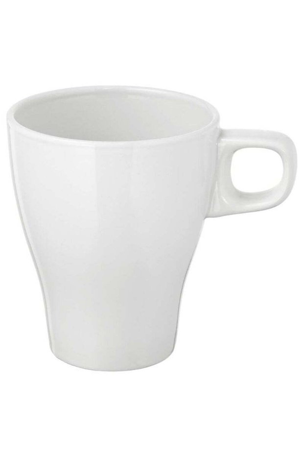 Stoneware Coffee Mug, White, Dishwasher- & Microwave-Safe, 250 ml