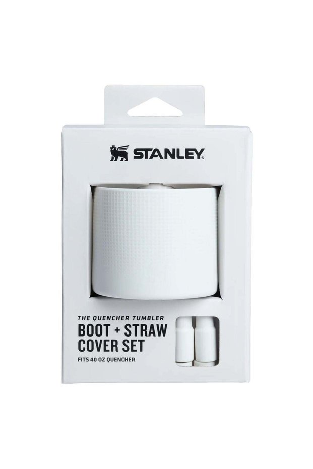 40oz Stanley Quencher Boot + Straw Topper Silicone Protective Sleeve & Straw Cover – Palestone
