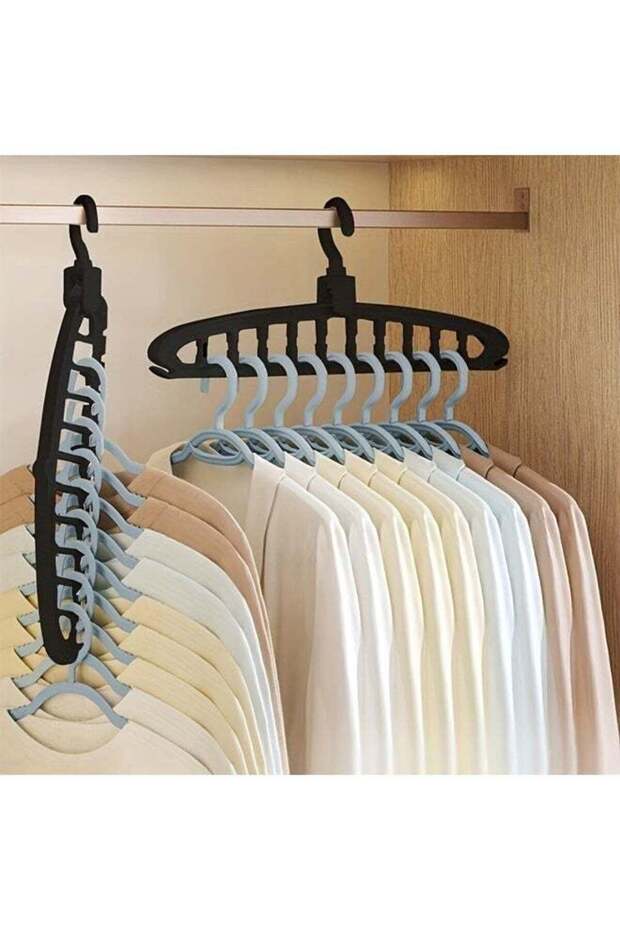 4PCS Space-Saving Closet Organizers, Multi-Hook Travel Hangers for Vertical and Horizontal Clothes Storage, Ideal for Home And Retail Use, Hangers for Clothes