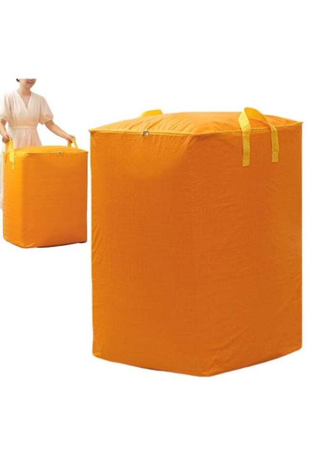 400L Heavy Duty Extra Large Moving Packing Storage Bag, Oversized Woven Thick Moving Tote with Zipper, Foldable Large Capacity Organizer Bag for Quilts Toys Clothes Bedding House Moving Closet Storag