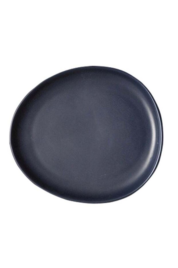 Porcelain Dessert Plate Matt Dark Blue 18cm