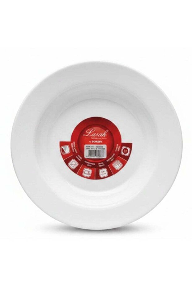 9 Inch Opalware Soup Plate Plain White