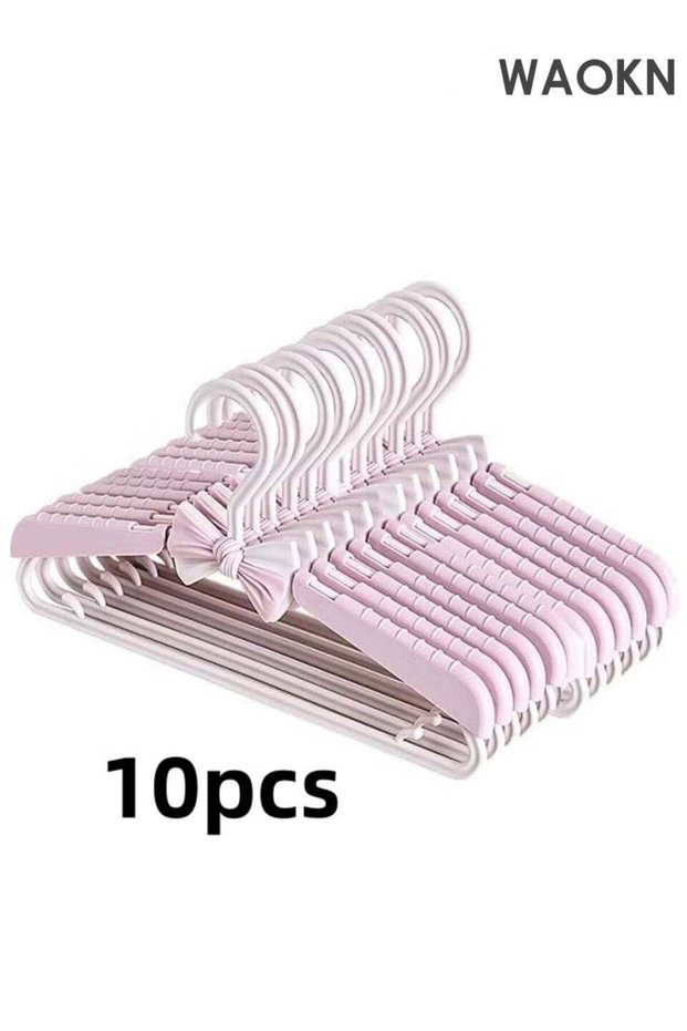 10PCS Butterfly Children's Clothes Hanger , Baby Nursery Closet Hangers Adjustable Coat Hanger ,suitable for Newborn Girl and Boy Toddlers Kids , Non-slip ,Durable and sturdy, stretchable ,unisex , p