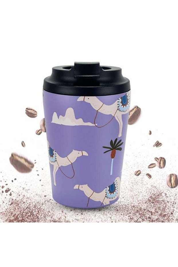 Coffee Mug 350ml Insulated Coffee Cup, Leak-Proof Stainless Steel Travel Mug with Lid, BPA Free Hot/Cold Retention Reusable Travel Milk Cup
