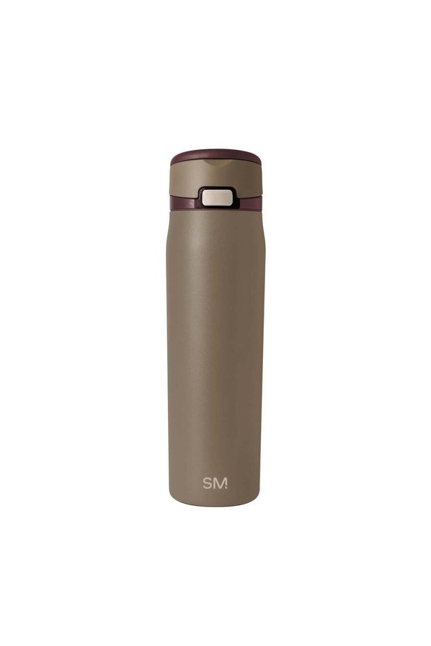 Mesa Loop Water Bottle with Straw | 24oz Cup Holder Friendly Insulated Stainless Steel Bottles for Travel, Sports and School | Hazelnut