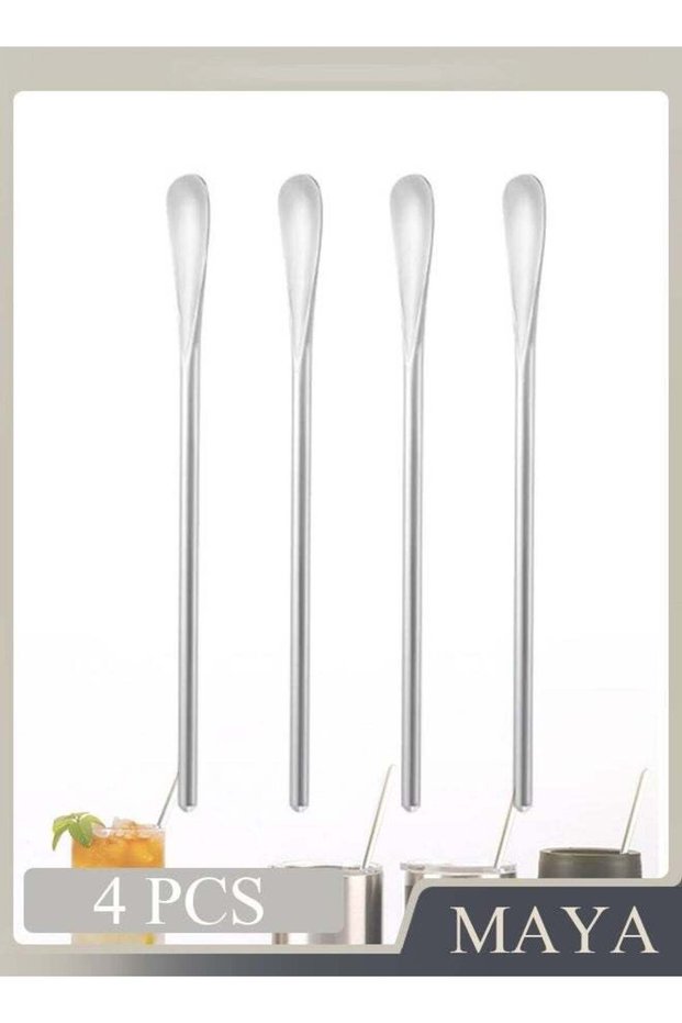 4 PCS Coffee Spoons Long Handle Coffee Stirrers Small Tea Spoons Mini Espresso Spoons, Coffee Bar Accessories