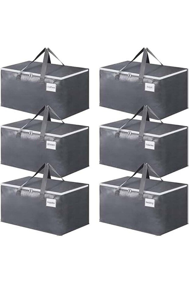 Collapsible Moving Bags - Heavy Duty Extra Large Moving Bags with Zippers and Handles, Space Saving Packing Totes for Moving Supplies Storage,Fold Flat, Alternative to Box and Bin