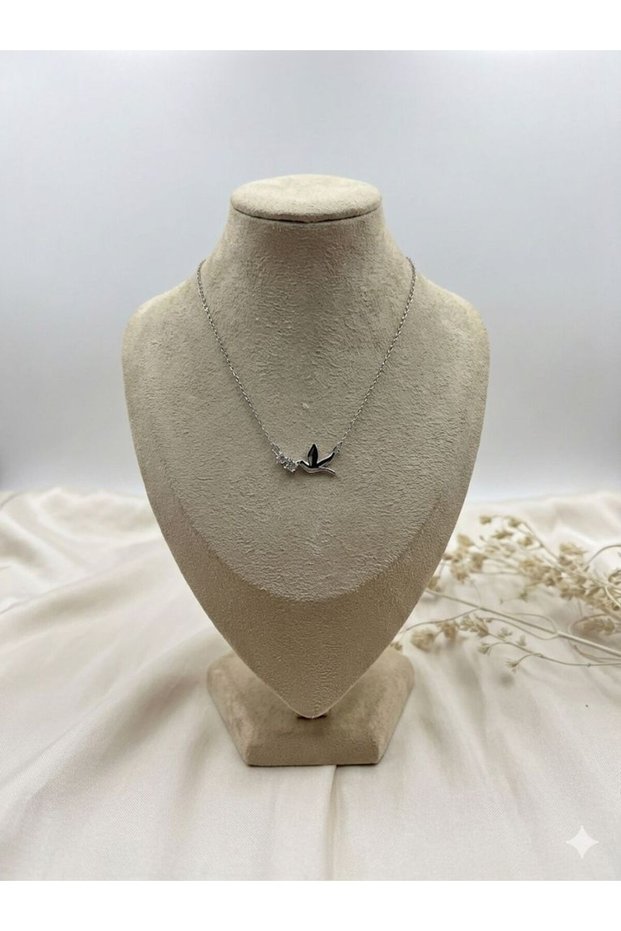 Silver Alloy Swallow Bird Necklace - Vintage Elegant Non-Tarnish Anti-Allergic Xuping Non-Fade Stylish Gift Trending Women's Necklace