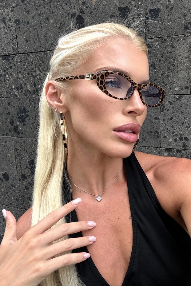 New Season High Quality Leopard Frame Blue Light Protected Women's Glasses