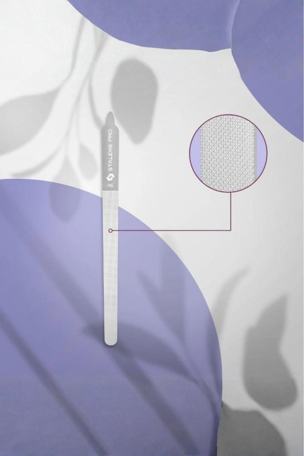 Laser steel nail file