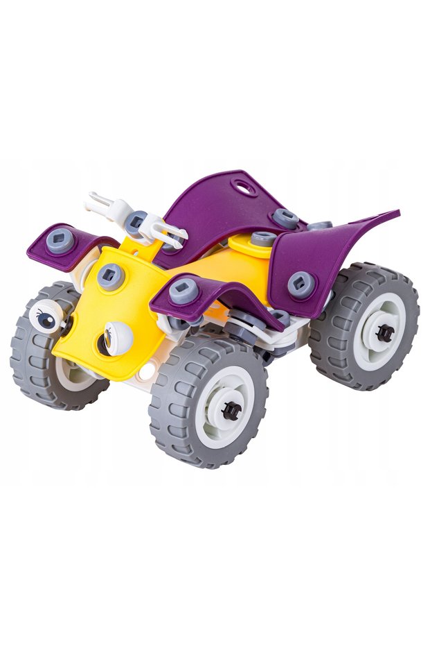 Set de construcție CREATIVE pentru copii, Auto Quad transformabil 4 în 1, 100 piese