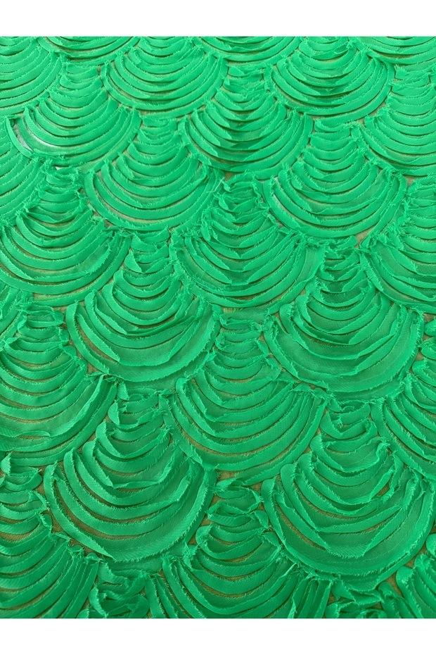 3D Laser Cut Embossed Lase Fabric - Luxurious Textile for Evening Gowns, Dresses, and Designer Products