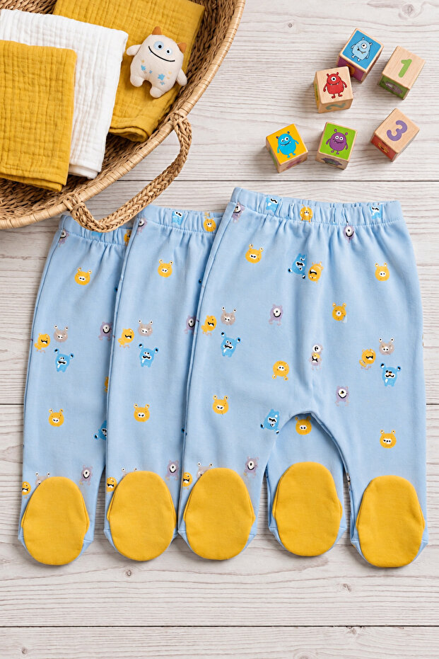 Newborn 3-Piece Booties Pants 0-3 Months