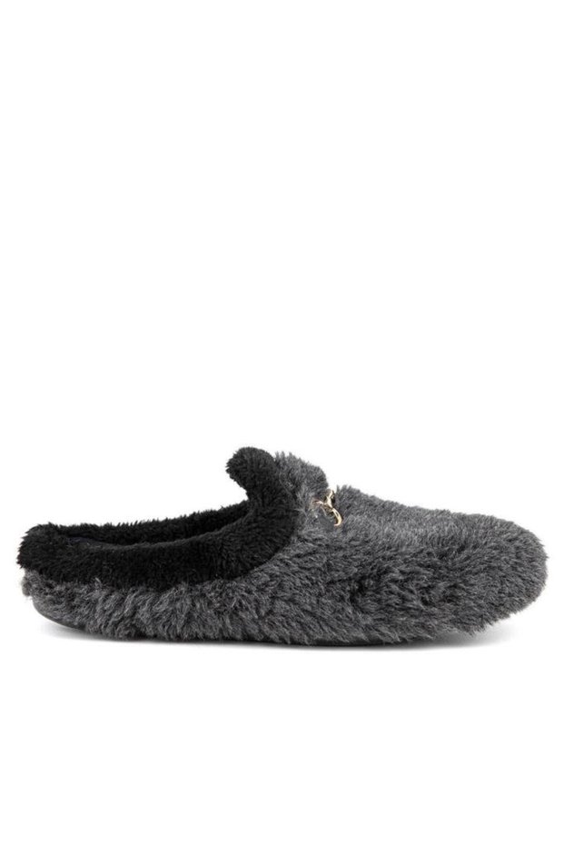 Kraska 36901-123 Women's Winter House Slippers Smoked Black 36-40