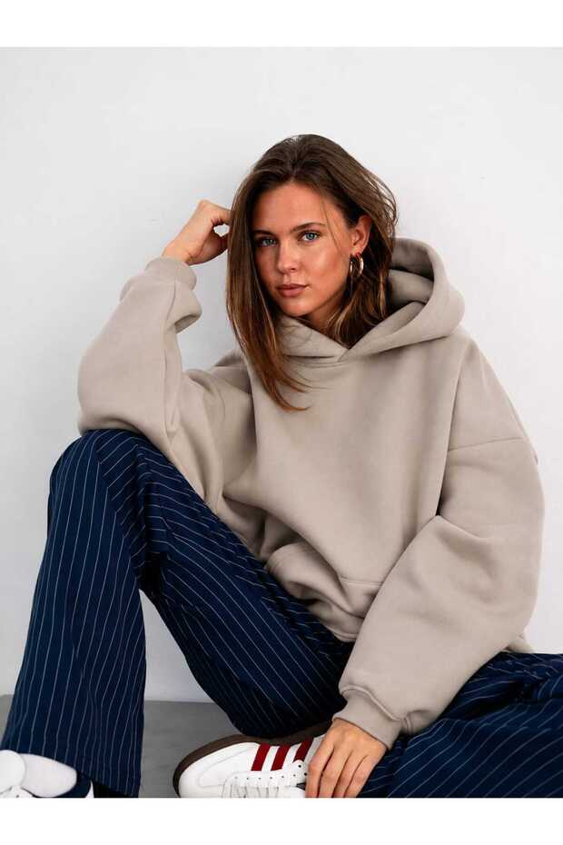 3 Yarn Combed Cotton Hooded Sweatshirt Lk4