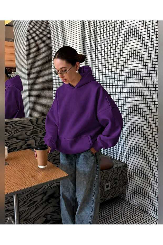 3 Yarn Combed Cotton Hooded Sweatshirt Lk1