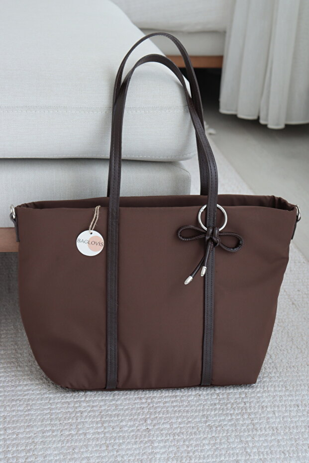 Bow Detailed Large Internal Volume Shoulder and Arm Bag Briefcase Notebook Bag En45 Size30
