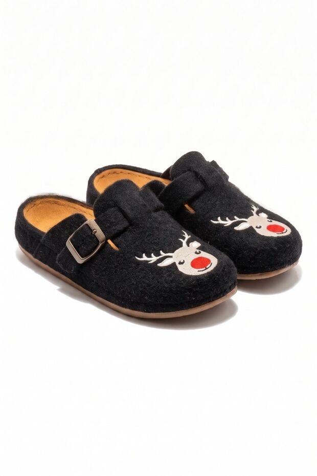 Ren Women'S, Waiter Size House Slippers Black 36/40