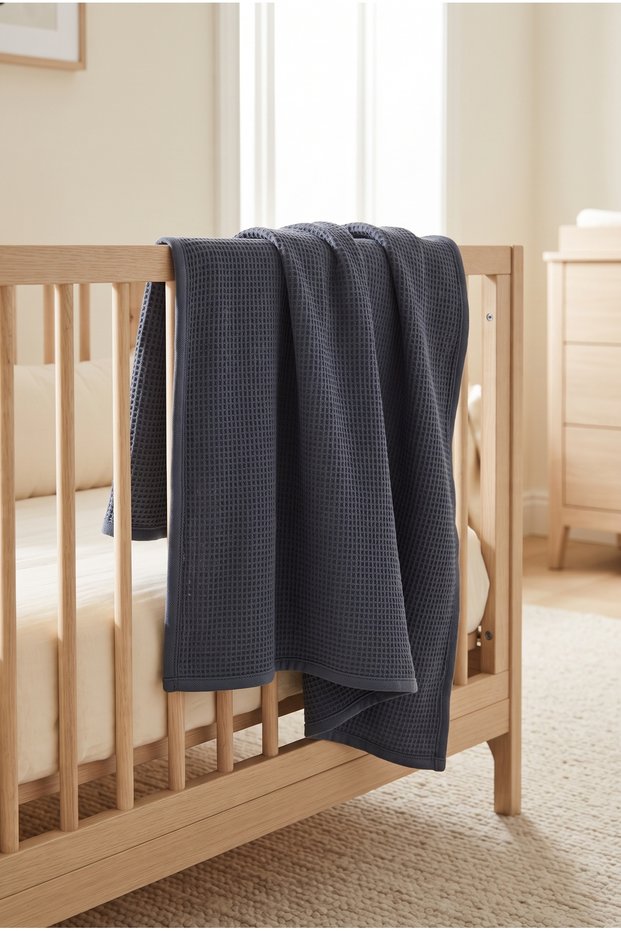 Wafflenest 100% Cotton Waffle Baby Blanket 90X110 cm Crib Cover Baby Blanket